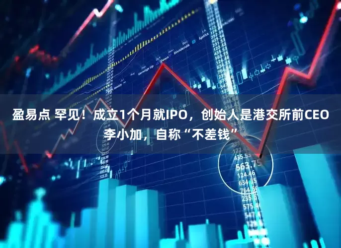 盈易点 罕见！成立1个月就IPO，创始人是港交所前CEO李小加，自称“不差钱”